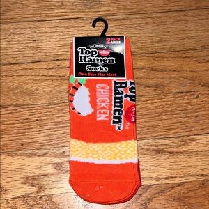 Top Ramen  Socks - 2 Pack orange and red